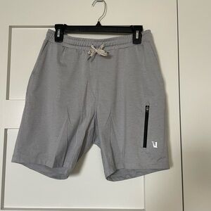 Vuori Men's Light Gray Athletic Shorts